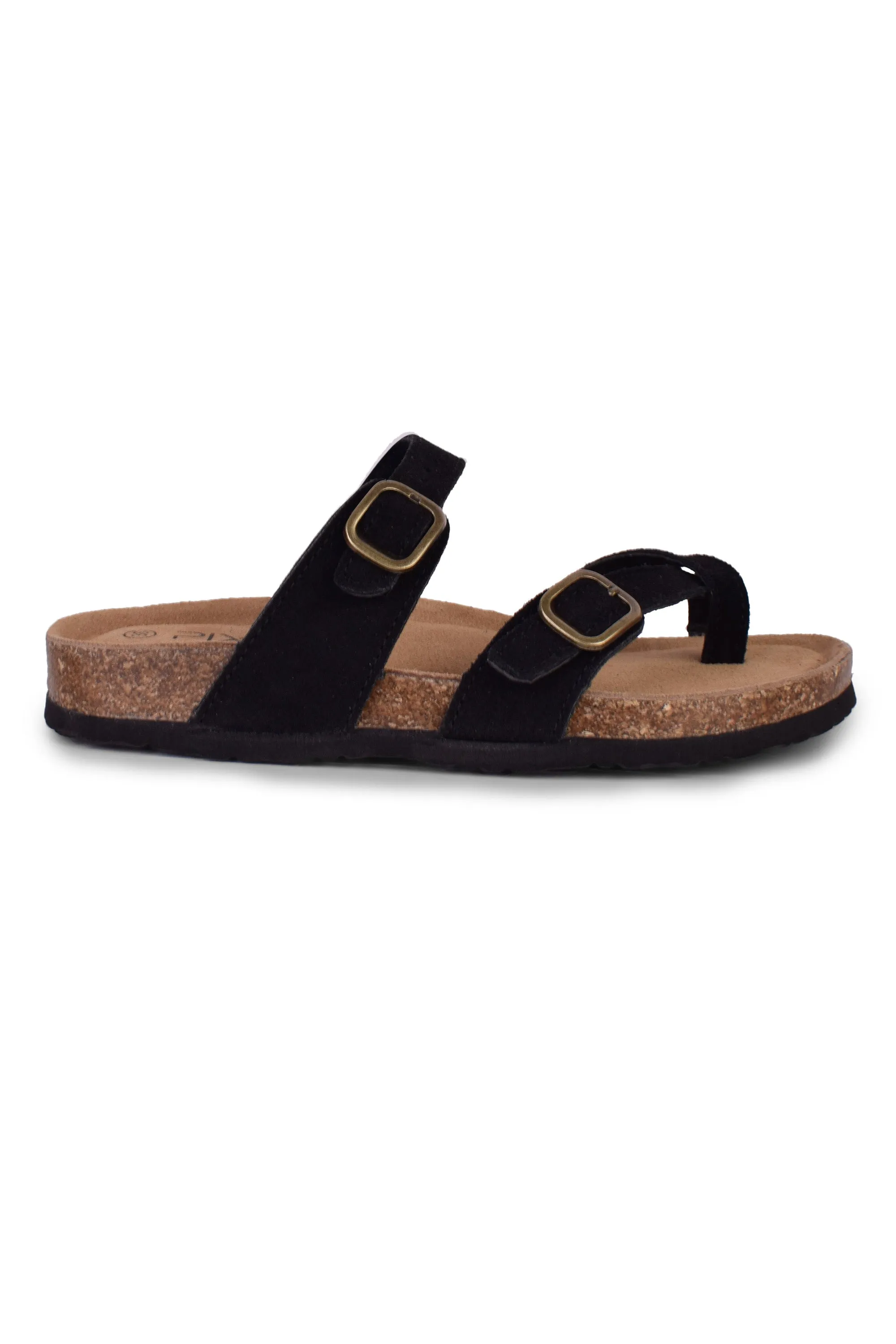 01-5370 Flat  Buckle Slipper