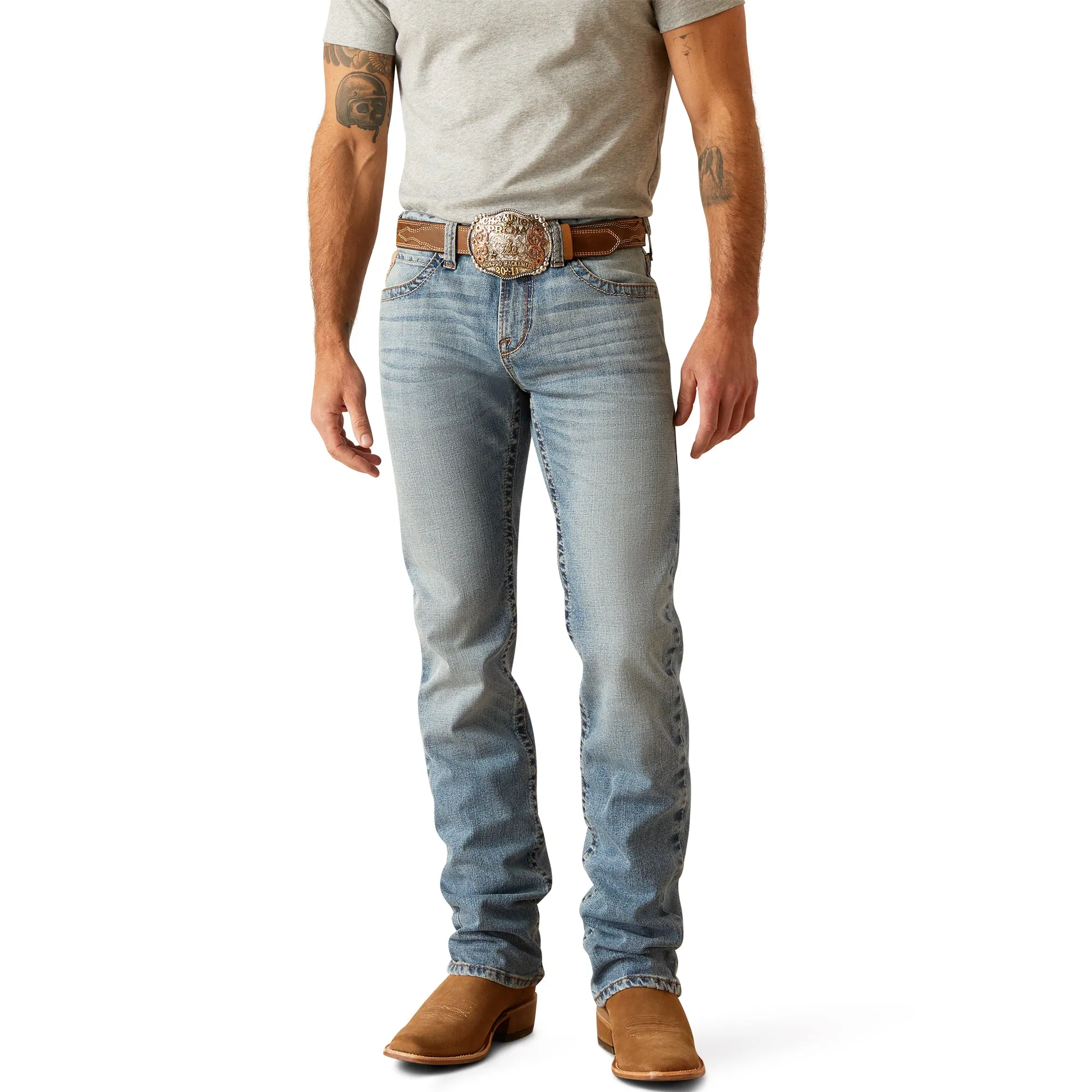 10047314 Ariat Men's M7 Slim Straight Kodi Orleans Jean 30 Leg