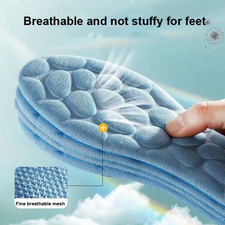 1pair 4D Massage Insole Imitation Pebbles Full Palm Sports Insole,