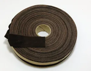 1" Flat Rusty Brown Split Pig Suede Binding (5 yds) 1000NP4 - edge binding; trim tape brown; nut; hazelnut