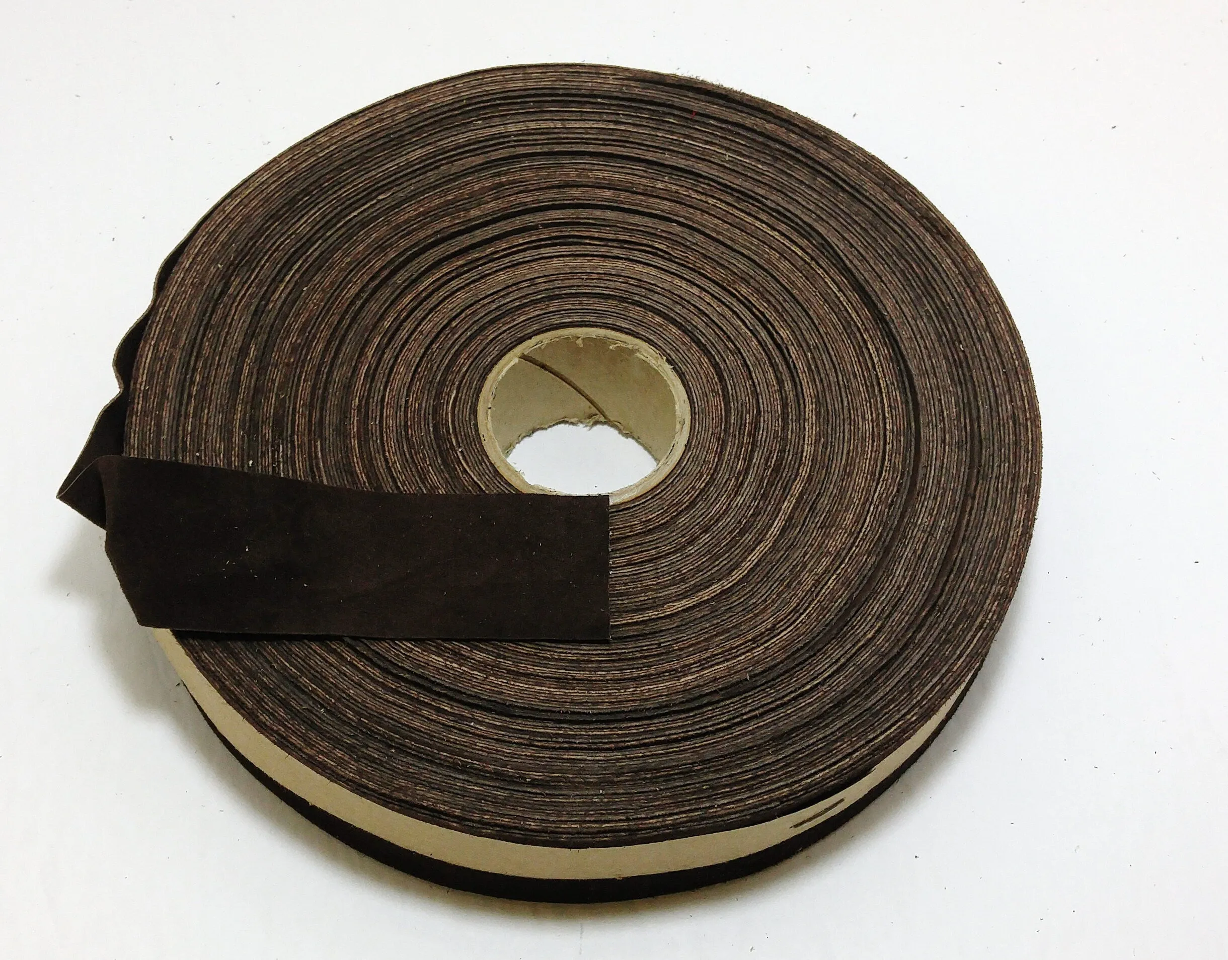 1" Flat Rusty Brown Split Pig Suede Binding (5 yds) 1000NP4 - edge binding; trim tape brown; nut; hazelnut