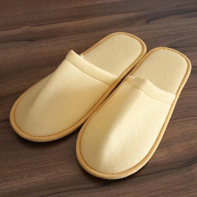 2019 New Simple Unisex Slippers Hotel Travel Spa Portable Men Slippers Disposable Home Guest Indoor Cotton Fabric Men Slipper