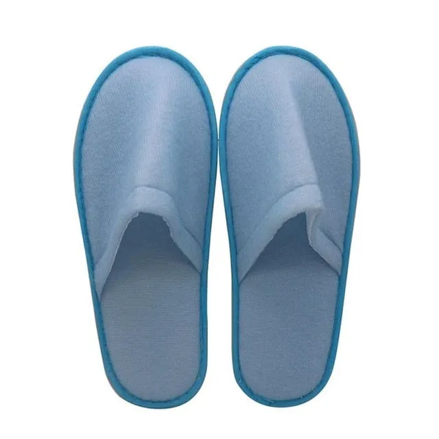 2019 New Simple Unisex Slippers Hotel Travel Spa Portable Men Slippers Disposable Home Guest Indoor Cotton Fabric Men Slipper