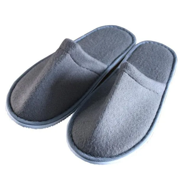 2019 New Simple Unisex Slippers Hotel Travel Spa Portable Men Slippers Disposable Home Guest Indoor Cotton Fabric Men Slipper