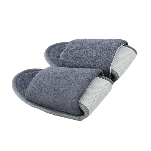 2019 New Simple Unisex Slippers Hotel Travel Spa Portable Men Slippers Disposable Home Guest Indoor Cotton Fabric Men Slipper