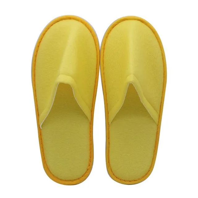 2019 New Simple Unisex Slippers Hotel Travel Spa Portable Men Slippers Disposable Home Guest Indoor Cotton Fabric Men Slipper