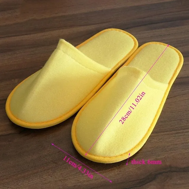 2019 New Simple Unisex Slippers Hotel Travel Spa Portable Men Slippers Disposable Home Guest Indoor Cotton Fabric Men Slipper