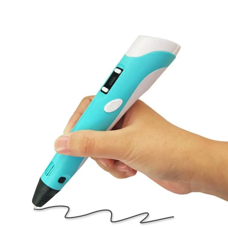 3D Pen- Bolígrafo de impresión 3D con pantalla – Incluye bolígrafo 3D, 3 filamentos de colores material PLA    y cargador