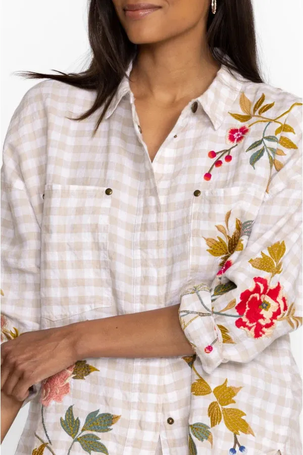 3J Workshop Adele Gingham Pocket Overshirt