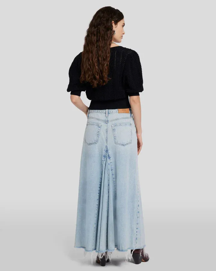 7 For All Mankind Western Maxi Skirt