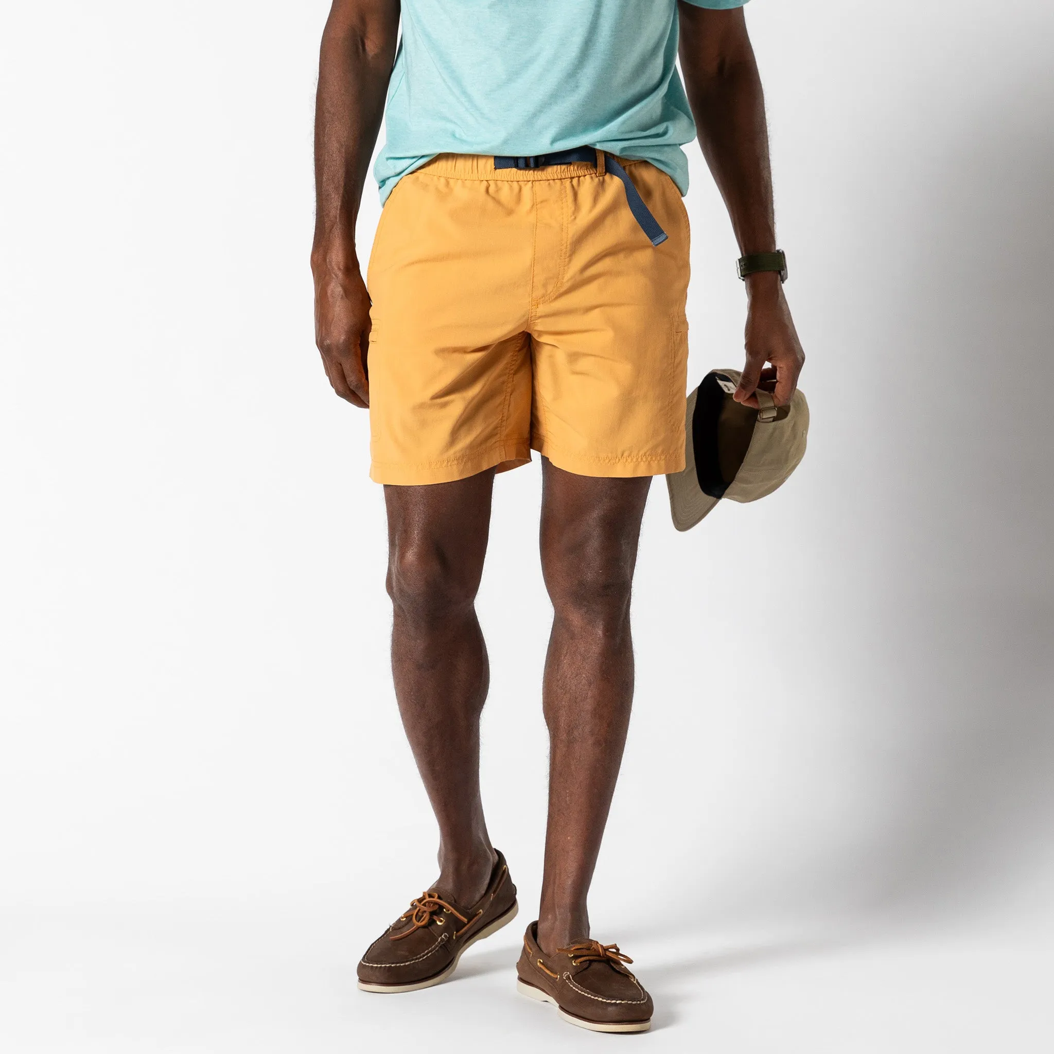 7" On The Fly Performance Short - Oak Buff