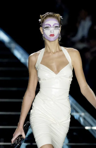 Ad Campaign Fall 2003 Christian Dior by John Galliano Runway Silk Halter Dress