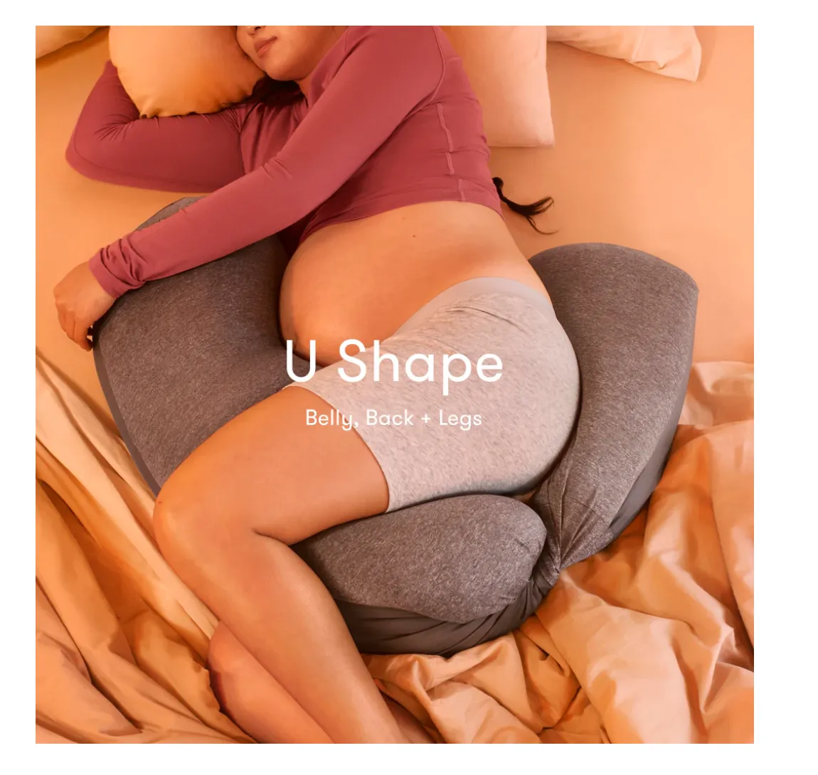 Adjustable Keep-Cool Pregnancy Pillow