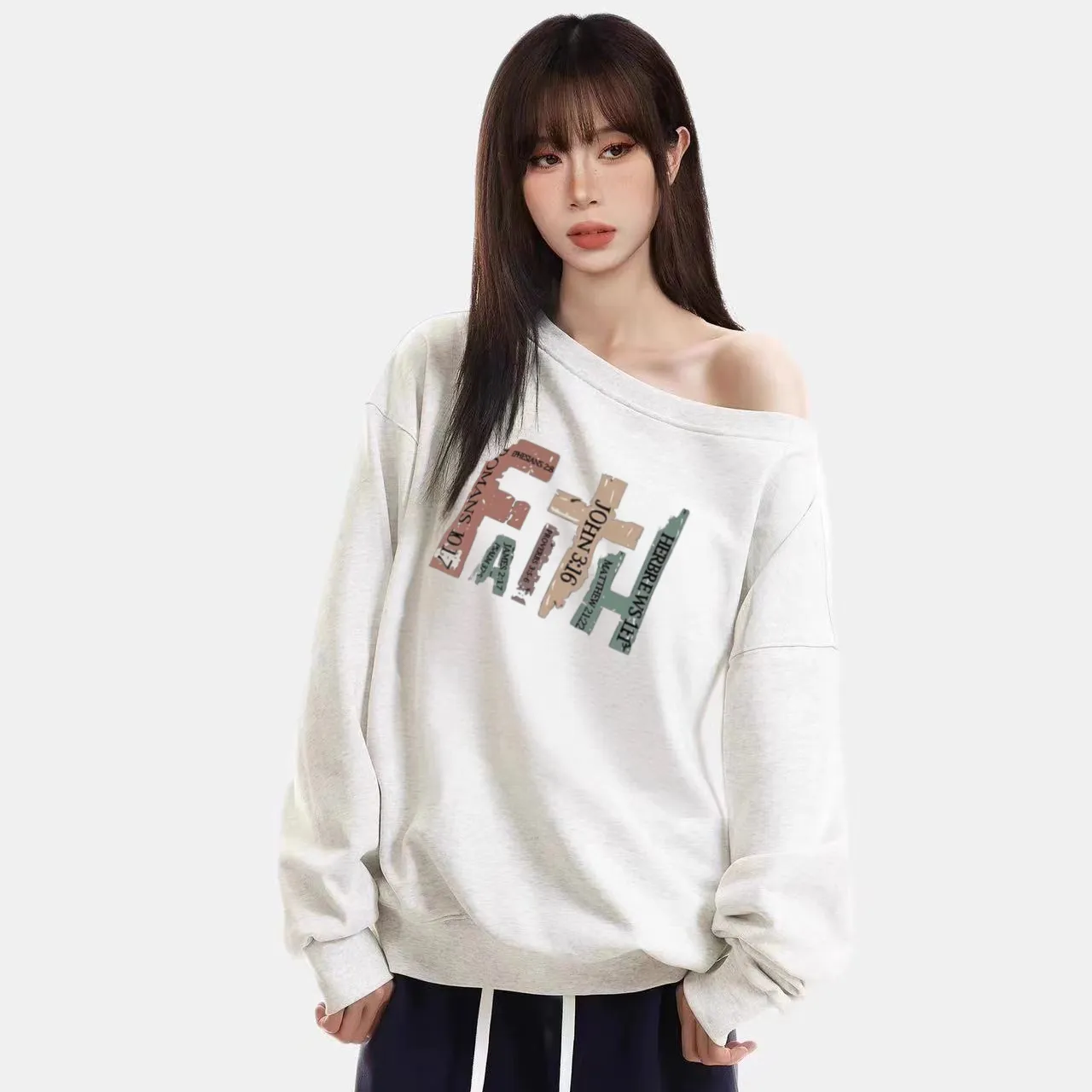 AG Women's American Retro Print Off The Shoulder