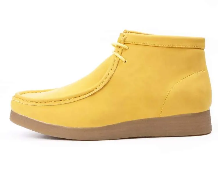 Amali Jason 2 Men's Mustard Yellow Suede Limited Edition Ankle Boots