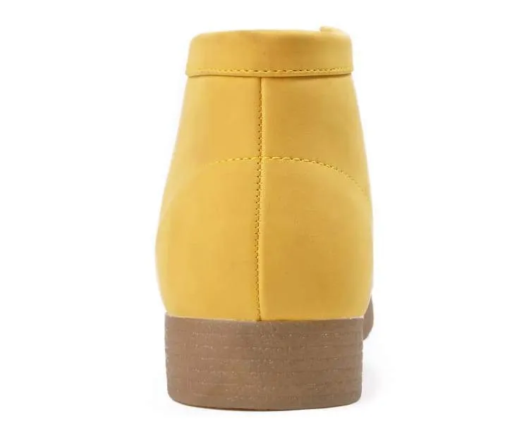 Amali Jason 2 Men's Mustard Yellow Suede Limited Edition Ankle Boots