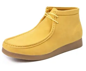 Amali Jason 2 Men's Mustard Yellow Suede Limited Edition Ankle Boots