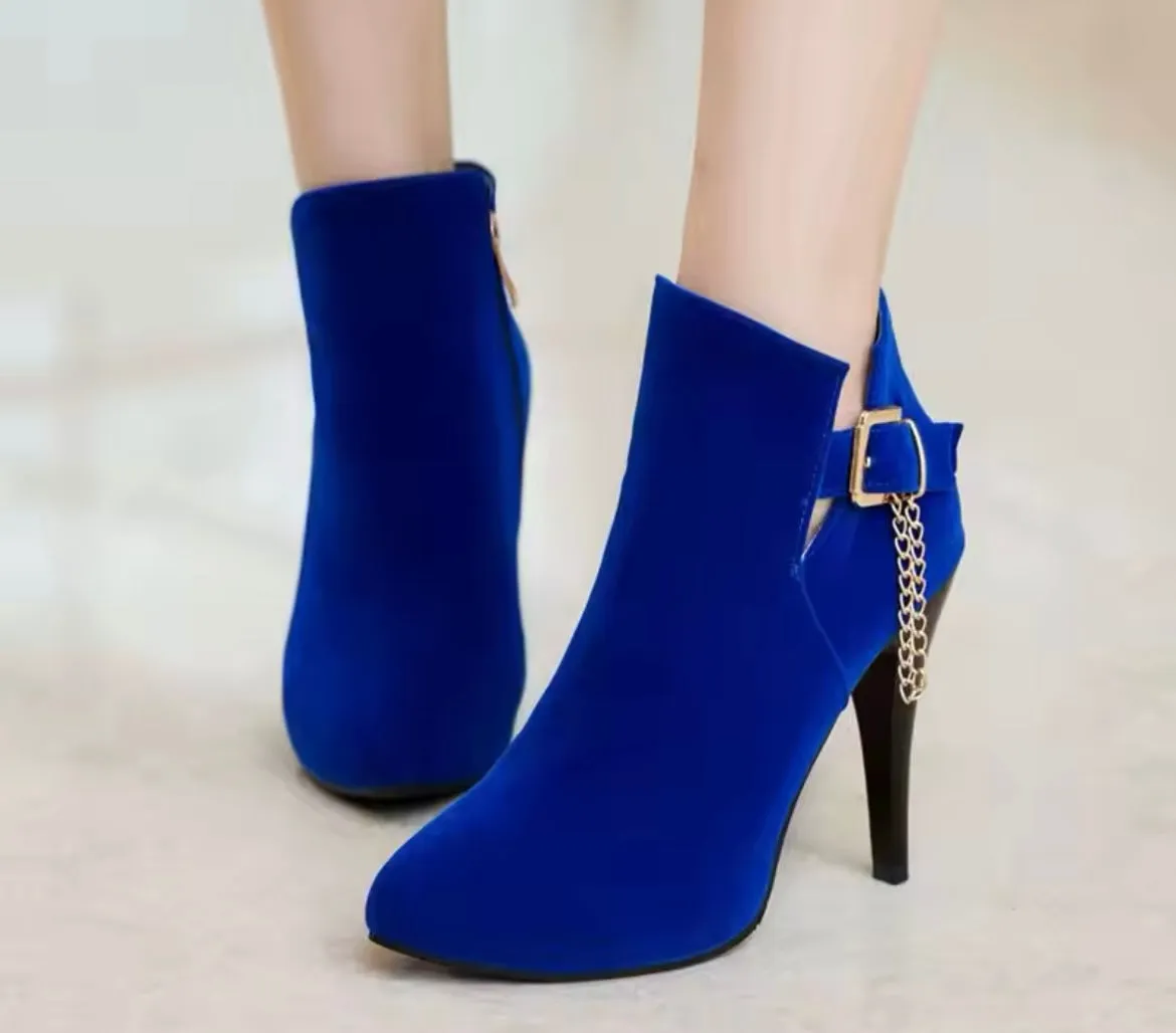 Amelia Chain Ankle Boots