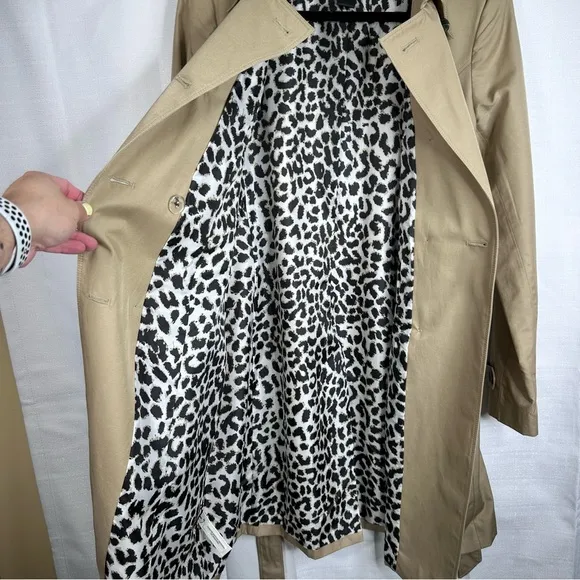 Ann Taylor trench coat neutral tan minimalism traditional classic old money