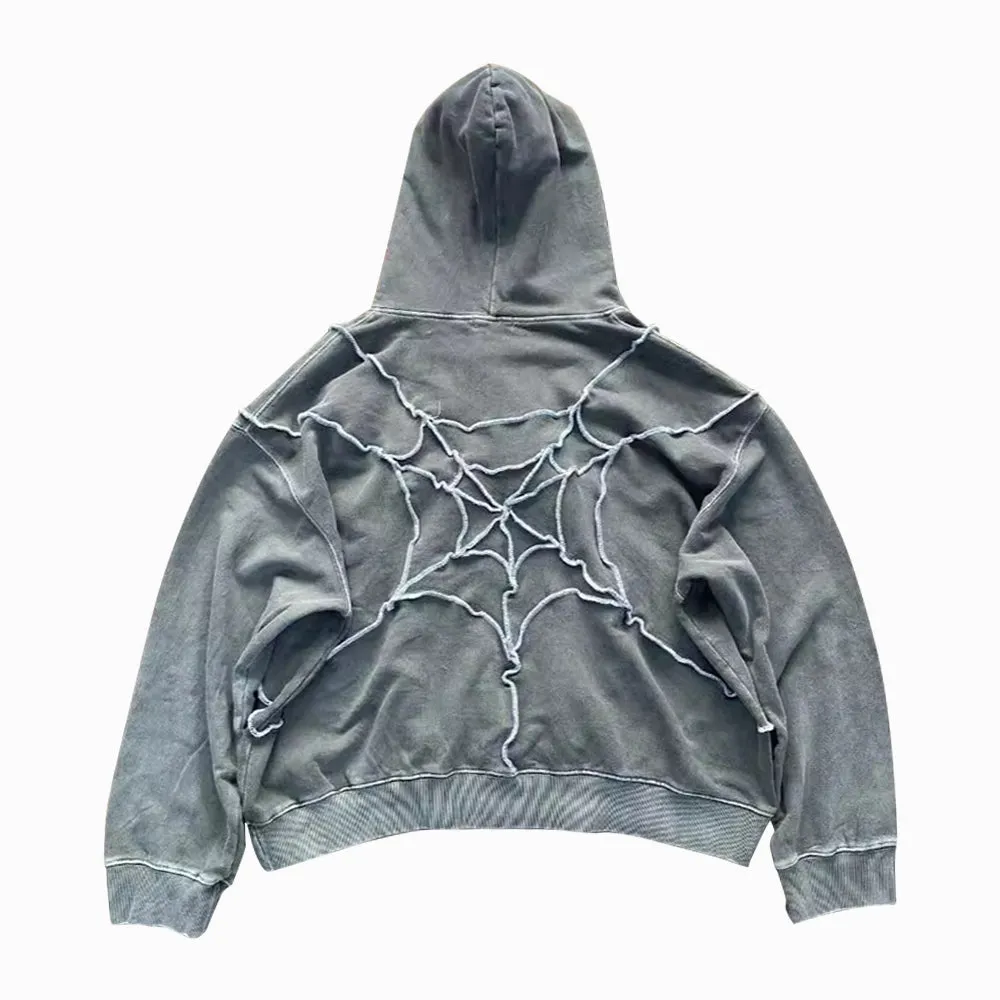 AokLok Dark Retro Spider Eyes Hoodie