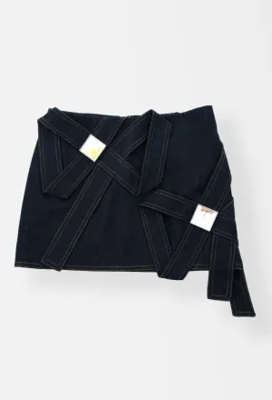 Area NYC Mini Denim Skirt