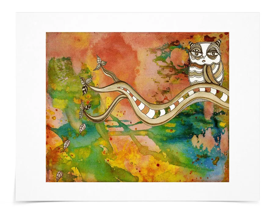 Art Print 'Surreal Owl II'