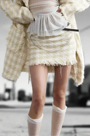 Asymmetry Charm Mini Skirt