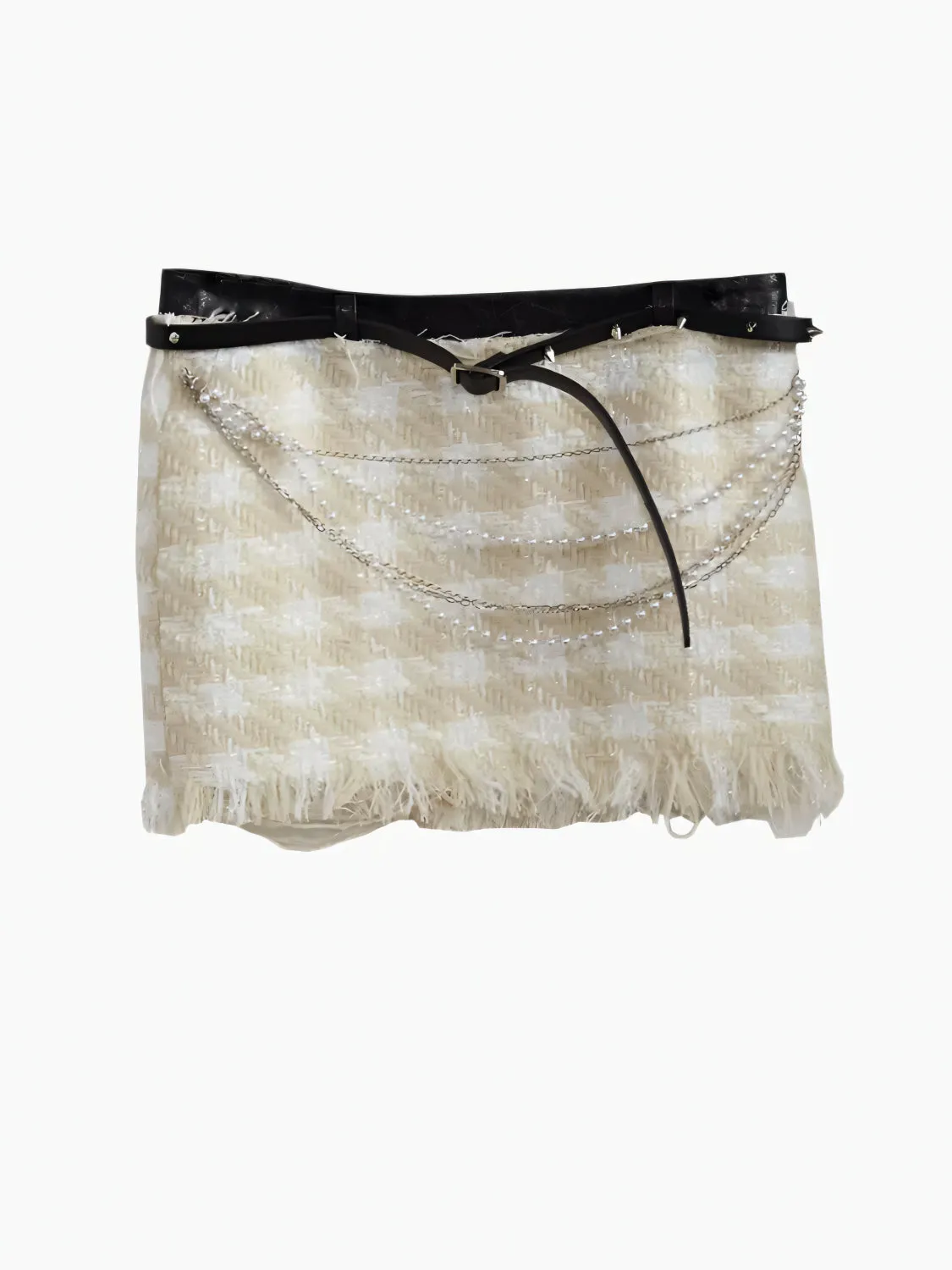 Asymmetry Charm Mini Skirt