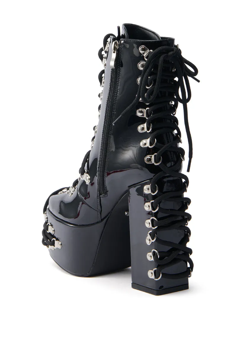 AZALEA WANG XENON BLACK CHUNKY BOOTIE