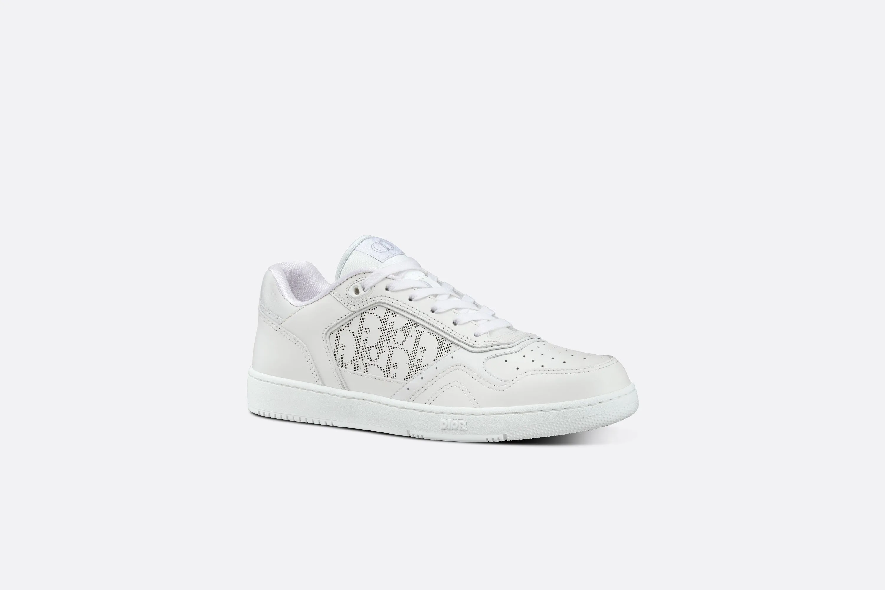 B27 Low-Top Sneaker • White Smooth Calfskin and Dior Oblique Galaxy Leather