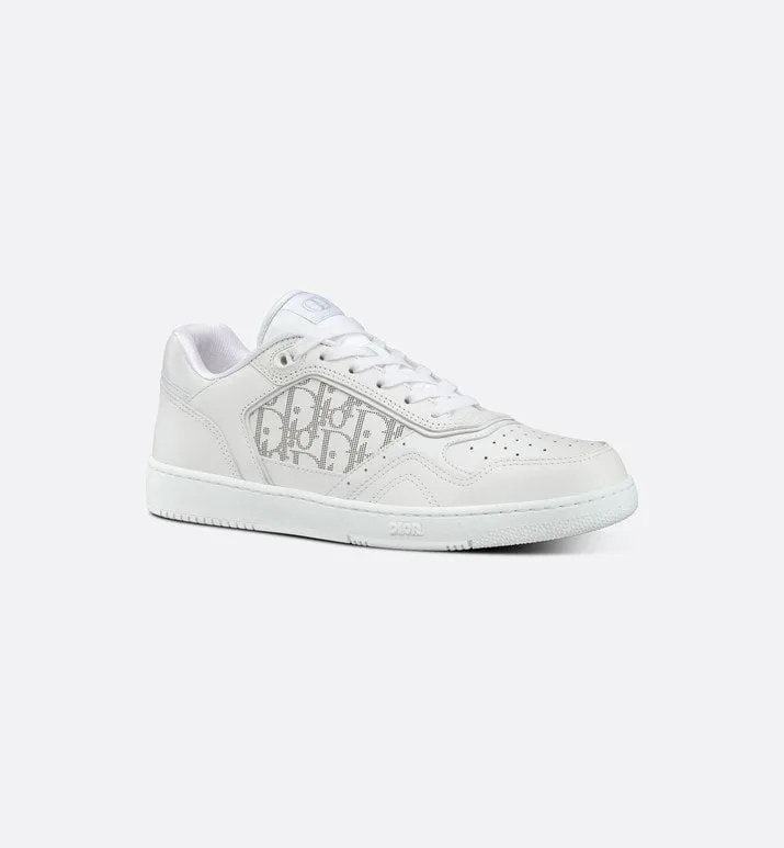 B27 Low-Top Sneaker • White Smooth Calfskin and Dior Oblique Galaxy Leather