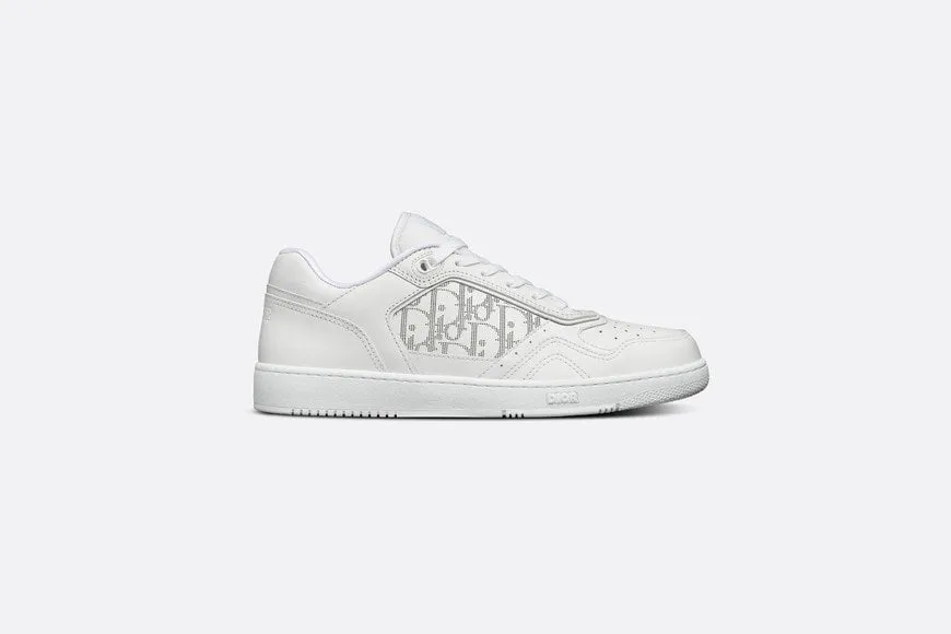 B27 Low-Top Sneaker • White Smooth Calfskin and Dior Oblique Galaxy Leather