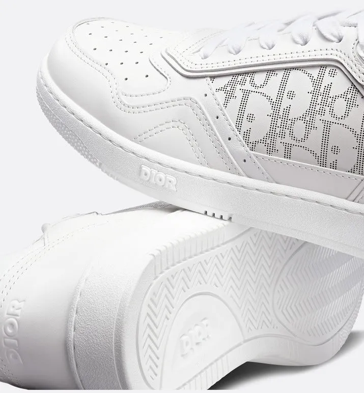 B27 Low-Top Sneaker • White Smooth Calfskin and Dior Oblique Galaxy Leather