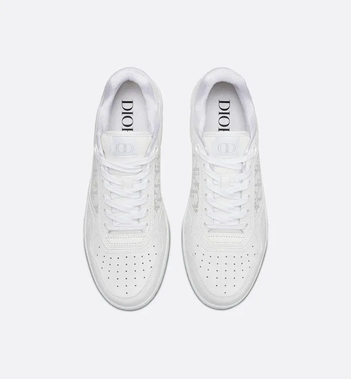 B27 Low-Top Sneaker • White Smooth Calfskin and Dior Oblique Galaxy Leather