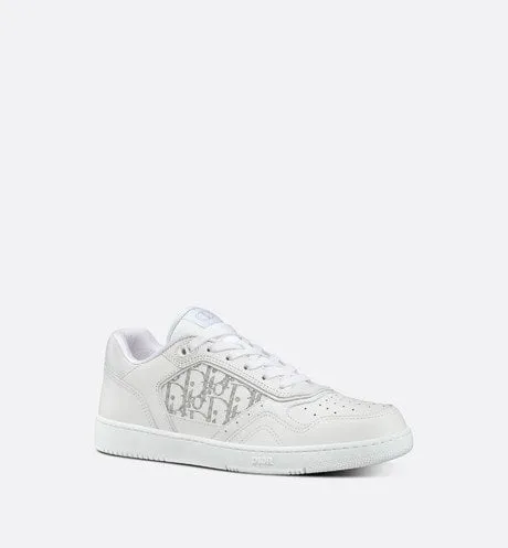 B27 Low-Top Sneaker • White Smooth Calfskin and Dior Oblique Galaxy Leather