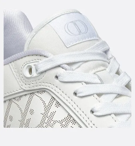 B27 Low-Top Sneaker • White Smooth Calfskin and Dior Oblique Galaxy Leather