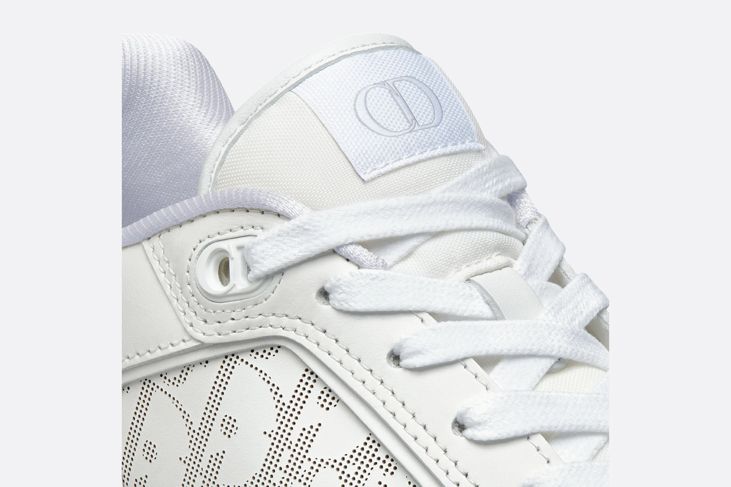B27 Low-Top Sneaker • White Smooth Calfskin and Dior Oblique Galaxy Leather
