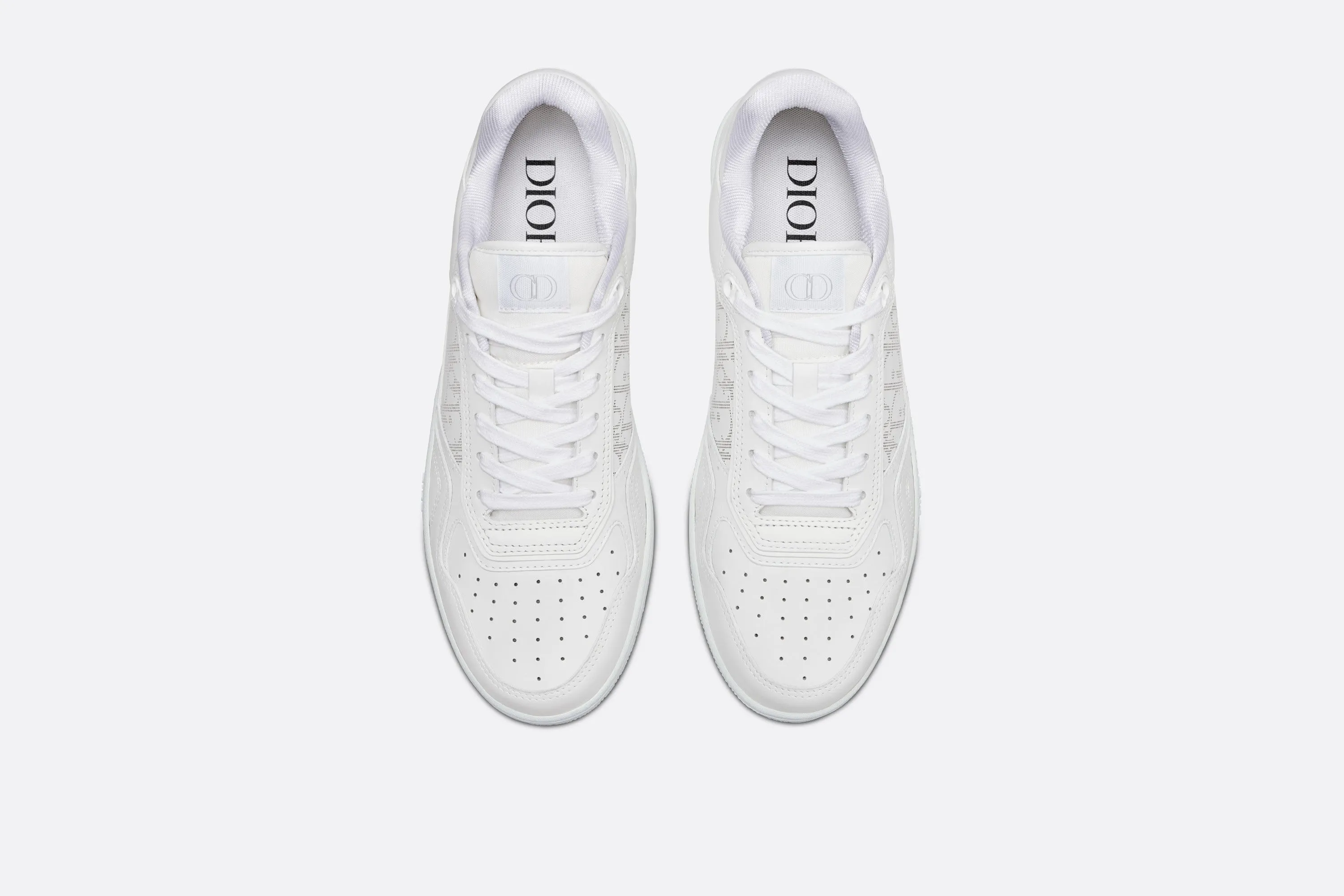 B27 Low-Top Sneaker • White Smooth Calfskin and Dior Oblique Galaxy Leather