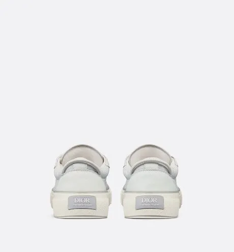 B33 Sneaker • White Smooth Calfskin and Dior Oblique Jacquard