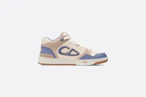 B57 Mid-Top Sneaker • Blue and Cream Smooth Calfskin and Beige Suede