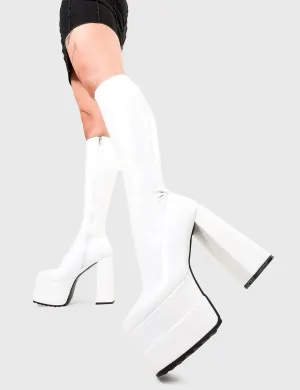 Bad Gurl Wide Calf Platform Knee High Boots