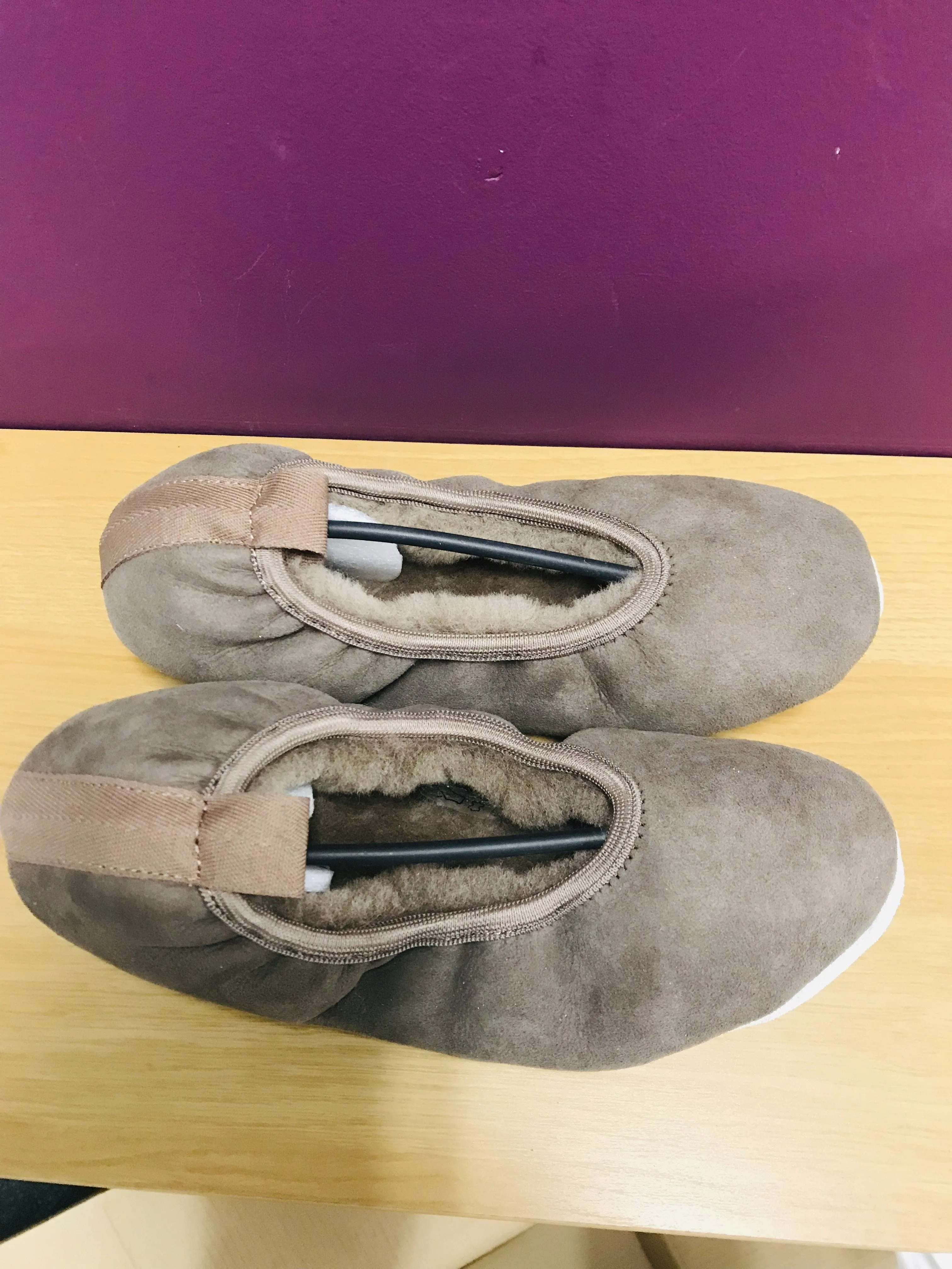 Ballerina styles slippers - Mink