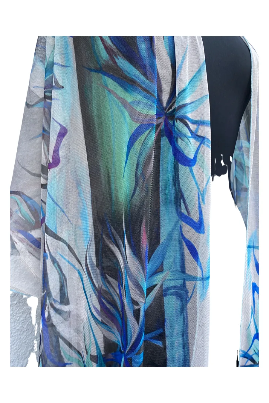 Bamboosa Long And Wide Sheer Shawl Stole Wrap Cover