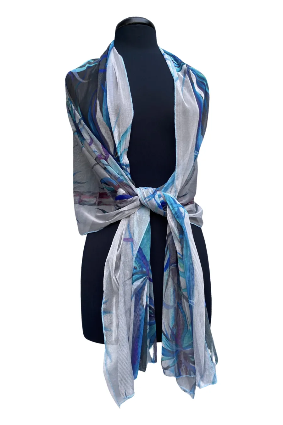 Bamboosa Long And Wide Sheer Shawl Stole Wrap Cover
