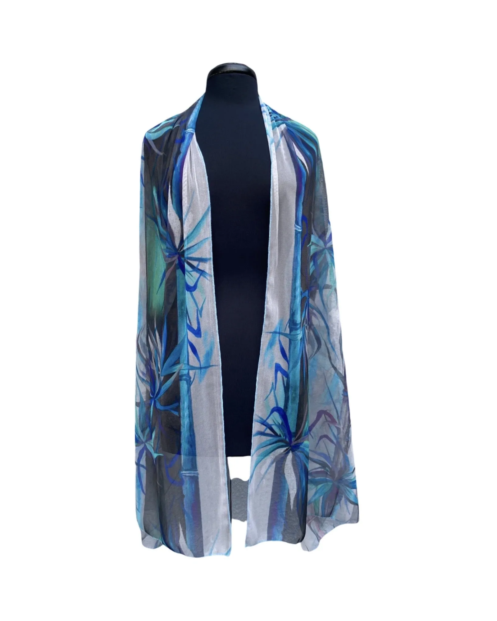 Bamboosa Long And Wide Sheer Shawl Stole Wrap Cover