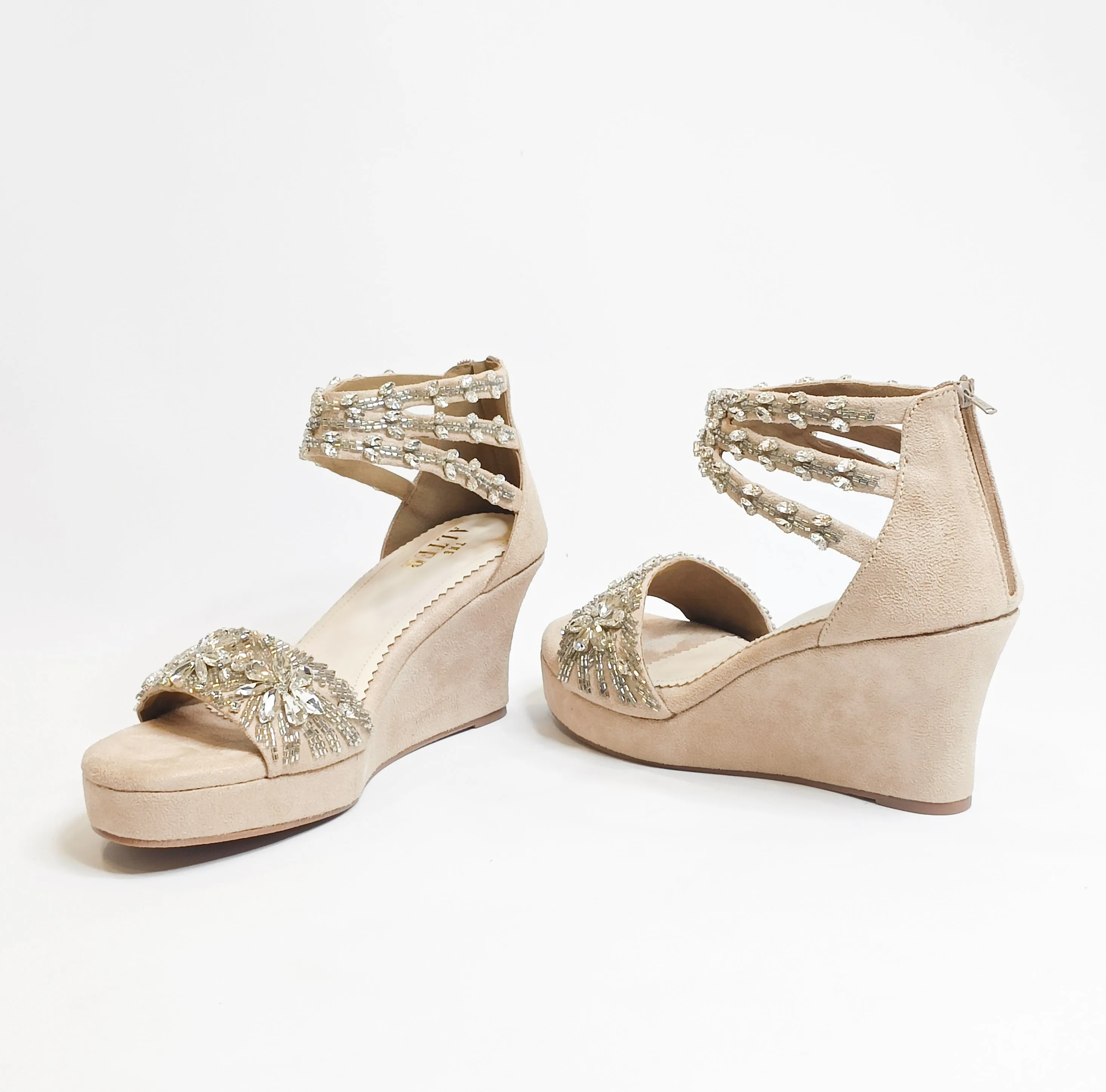 Bella Embellished Wedges