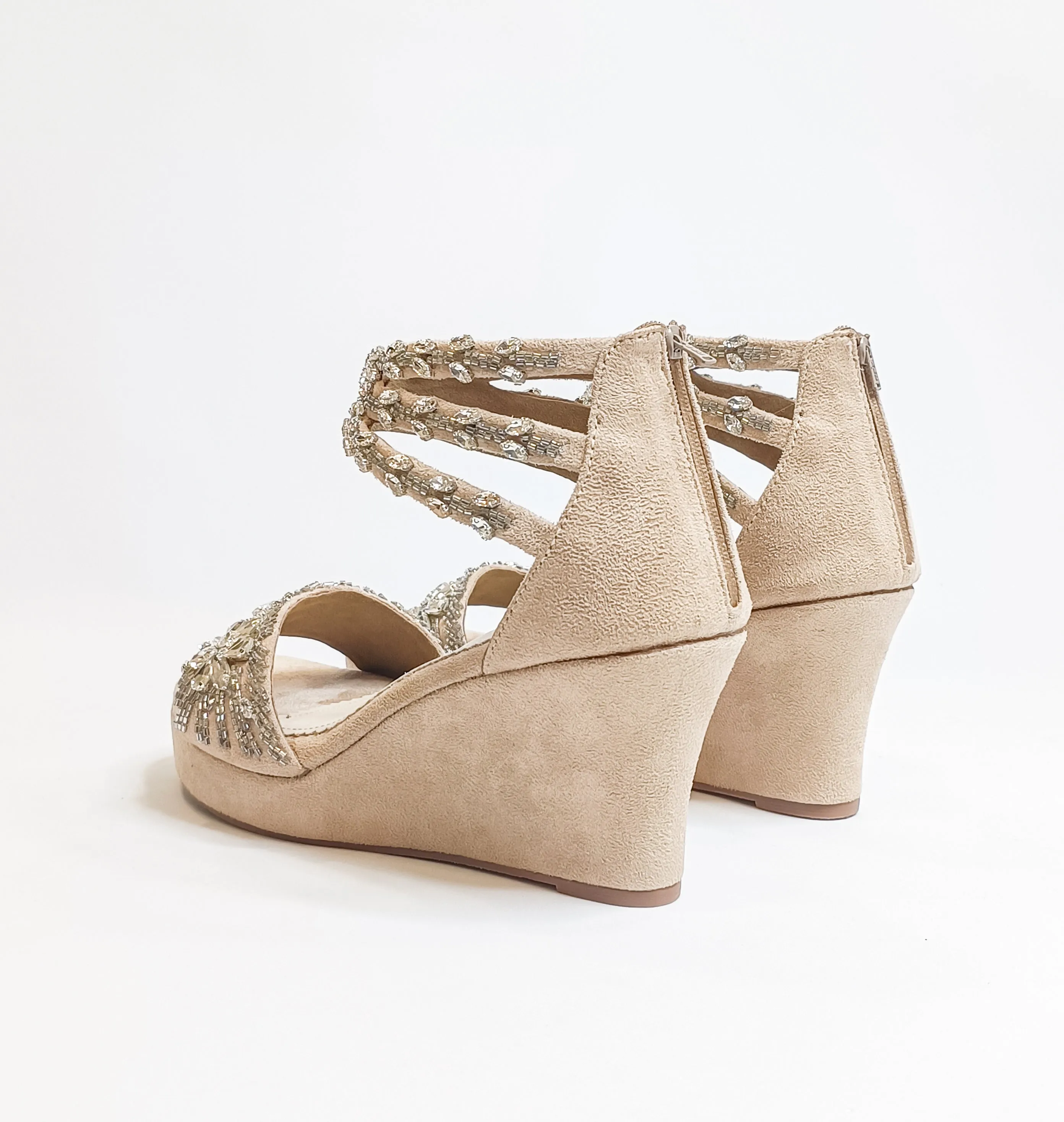 Bella Embellished Wedges