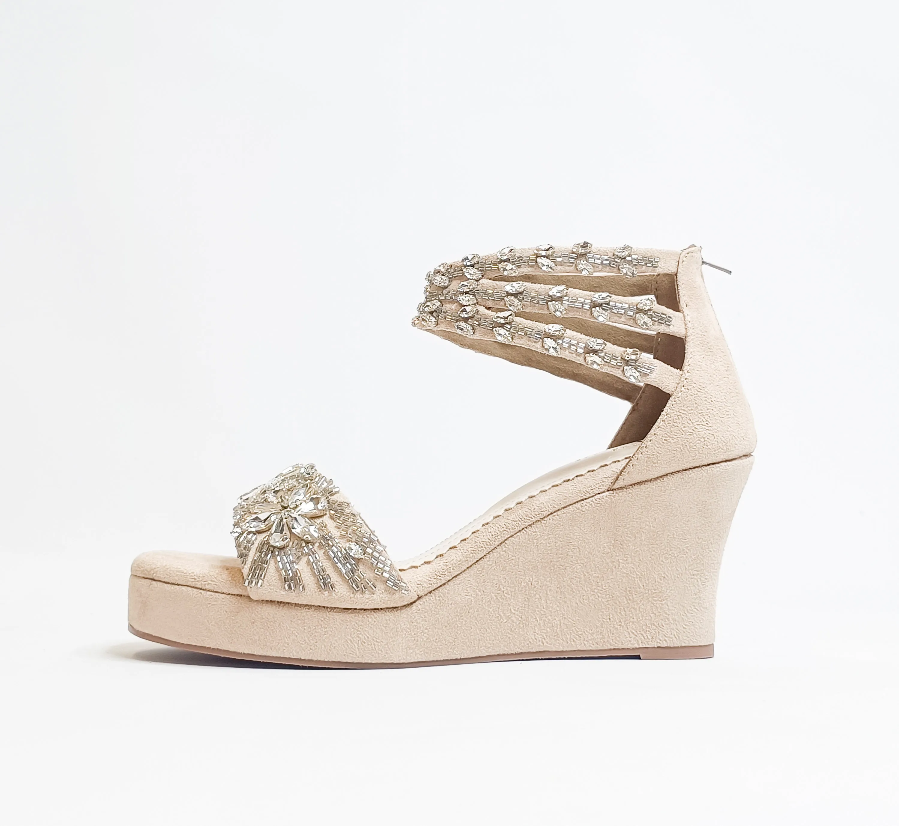 Bella Embellished Wedges