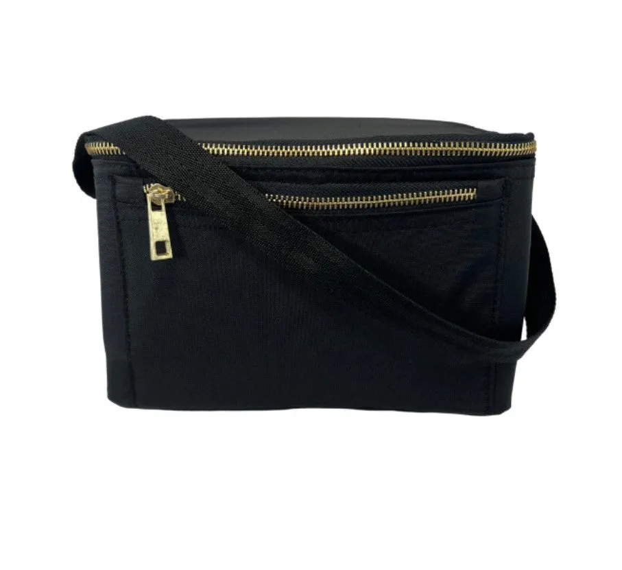 Black Brass Rectangle Lunch Box