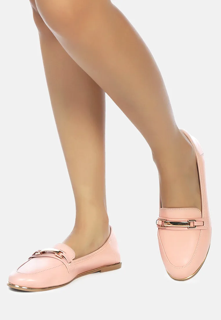 Blush Casual Bling Line Loafers